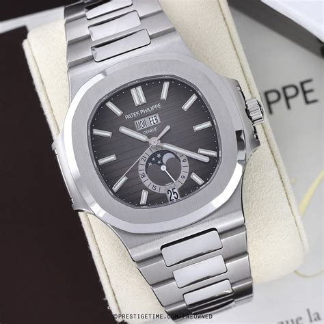 patek philippe annual calendar nautilus 5726 stainless steel|Nautilus, Reference 5726 A stainless steel annual calendar .